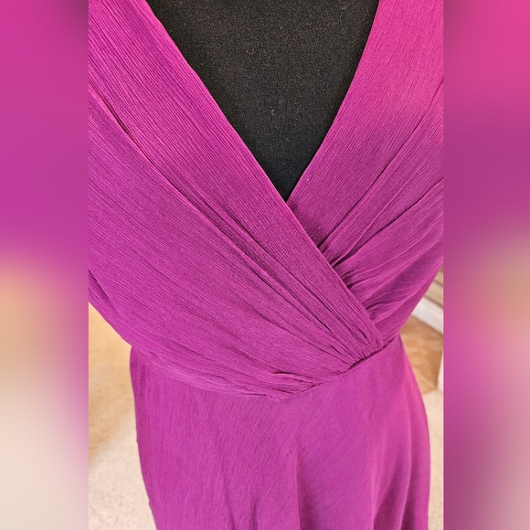 J. Crew Silk Elegant Purple Sleeveless Dress, Size 6 - Picture 2 of 4